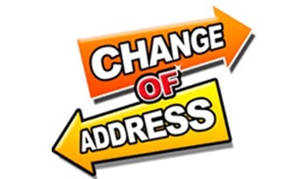 Change of Address